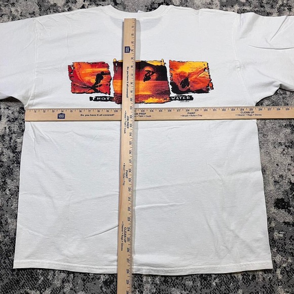 Vintage 90s Lake Havasu Gildan Heavyweight T-shirt Hot Water Backhit Graphic - Picture 6 of 6